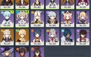 Conta AR 55 Diluc/Childe/Albedo/Mona Genshin Impact