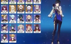 Itto, Yelan, Xiao+Lança de jade Ar32