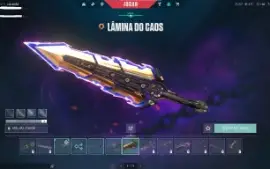 Conta Valotant com duas skins de faca e Platina3