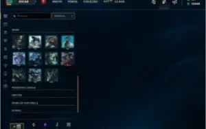 Conta lol D2, lvl 250 todos os campeões + 126 skins