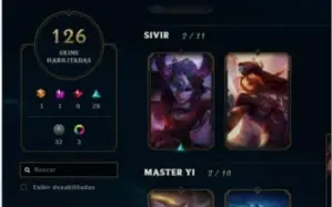 Conta lol D2, lvl 250 todos os campeões + 126 skins