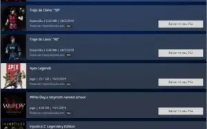 Conta PlayStation 4 21 Games Digitais + 3 Meses Plus