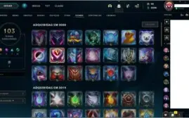 Conta LOL Level 356, 64 skins