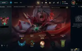 Conta LOL, Platina 4, Todos os Campeões,159 Skins,+TFT Skins