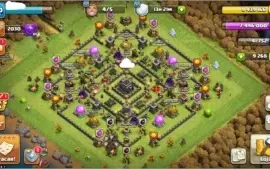 Clash of Clans - CV9 Full + 9.2K de Gemas
