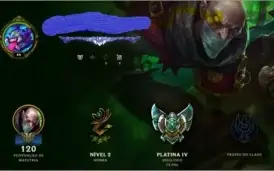 Conta League of legends platina IV