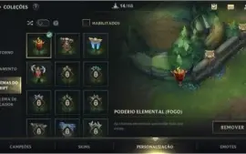 LV 40 ESMERALDA IV + 12 SKINS + 40 CAMPEÕES + PASSE WILD