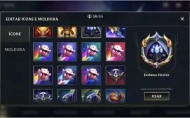 LV 40 ESMERALDA IV + 12 SKINS + 40 CAMPEÕES + PASSE WILD