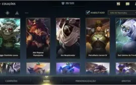 LV 40 ESMERALDA IV + 12 SKINS + 40 CAMPEÕES + PASSE WILD