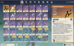 Zhongli + Childe + Qiqi + Jean + Armas 5*