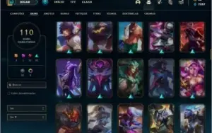 Conta prata 2 com 145 champs e 110 skins ( MAIN MID / JG )