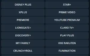 Painel streaming contas e telas NETFLIX, PRIME, HBO ETC