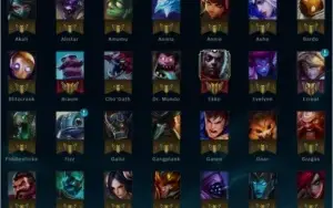 ACC LOL GOLD V - EX PLATINA 3  30 Skins 5 Paginas de runa