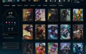 Esmeralda 4 com 100 Champs e 69 Skins + 4 Vitoriosas