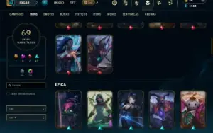 Esmeralda 4 com 100 Champs e 69 Skins + 4 Vitoriosas