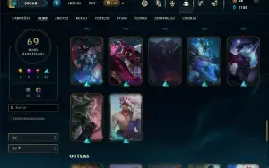 Esmeralda 4 com 100 Champs e 69 Skins + 4 Vitoriosas