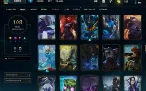 Conta diamante 4 108 skins 143 campeões
