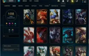 Conta diamante 4 108 skins 143 campeões