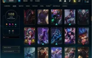Conta diamante 4 108 skins 143 campeões