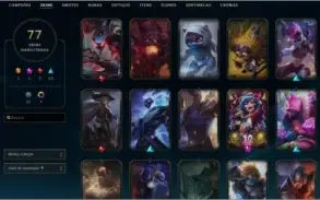 Conta Lv 230 Ouro 2 com 77 skins