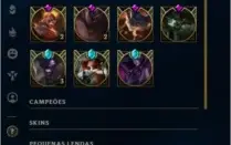 Conta Lv 230 Ouro 2 com 77 skins