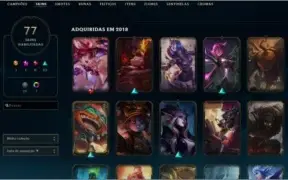 Conta Lv 230 Ouro 2 com 77 skins