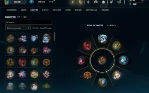 Platina 1 com 50 Champs e 9 Skins + 60 Espolios
