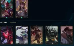 Conta Ouro 3, 138 campeões, 84 skins