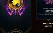 conta lol master poucos game