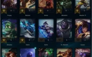 conta lol master poucos game