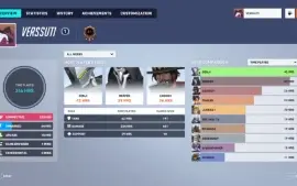Conta Overwatch 2 PC 85 skins lendarias 4 armas douradas