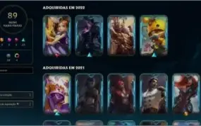 Conta no League of Legends com Skins raras