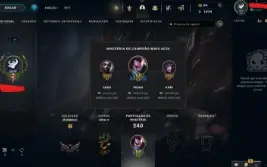 Conta League of Legends Full Acesso - 113 Champs e 36 Skins
