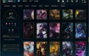 Conta Platina 1 com 88 Champs e 97 Skins + 1 Prestigio