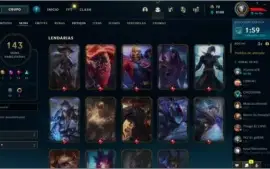 Conta de LOL 140+ SKINS