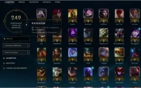 Conta LOL - Platina IV/80 campeões/17 skins/ 4 pgs runa