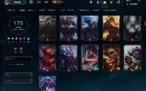 Esmeralda 1 com TODOS os Champs e 175 Skins ( Nivel 643 )