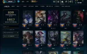 Esmeralda 1 com TODOS os Champs e 175 Skins ( Nivel 643 )