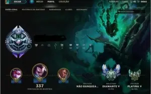 Conta LOL 264 SKINS 20 PAGINAS DE RUNAS E TODOS CHAMPS