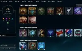 Conta Lol 2012 Rammus Rei/Icone Raro