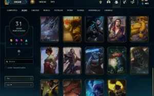 Conta prata 4 com 70 Champs e 31 Skins ( MAIN SUP )