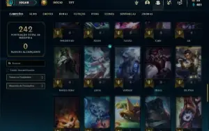 Conta prata 4 com 70 Champs e 31 Skins ( MAIN SUP )
