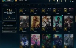 Conta prata 4 com 70 Champs e 31 Skins ( MAIN SUP )