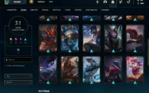 Conta prata 4 com 70 Champs e 31 Skins ( MAIN SUP )
