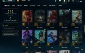 Conta prata 4 com 70 Champs e 31 Skins ( MAIN SUP )