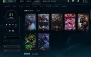 Conta lol GOLD 2- 51 skins 65 champs