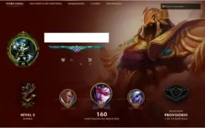 Conta LoL unranked mmr alto