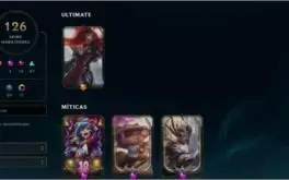 Conta lvl 320 LOL + 105 skins + 3 ultimos passes valorant