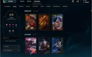 Conta LoL plat 3