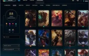 conta de league of legends